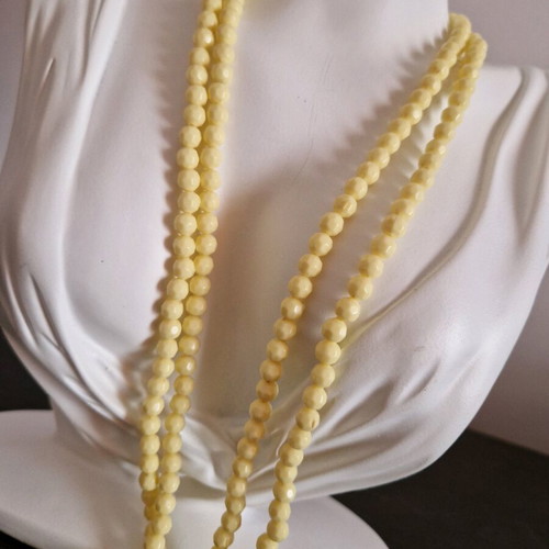 Yellow long necklace, New