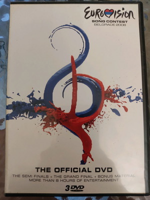 Eurovision 2008 Belgrade 3 DVD collectible like new