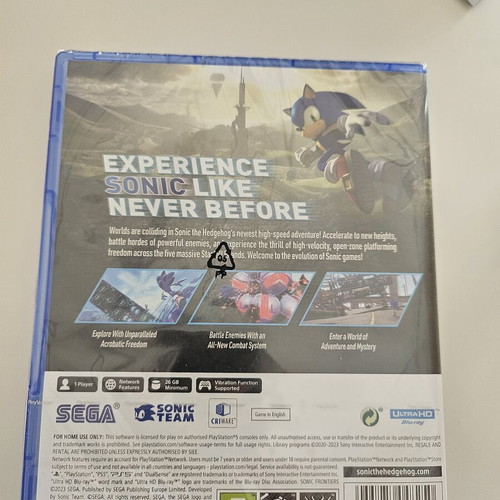 Sonic Frontiers PS5 Game new in box