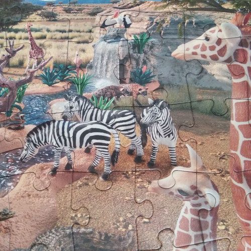 Wild Animals Puzzle 60 pieces used