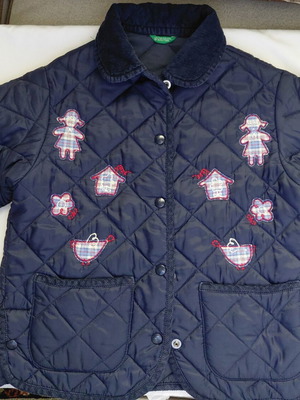 Benetton jacket for girl like new, size 116 cm, dark blue