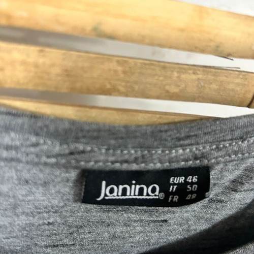 Janina Grey Graphic T-Shirt, Size EU 46
