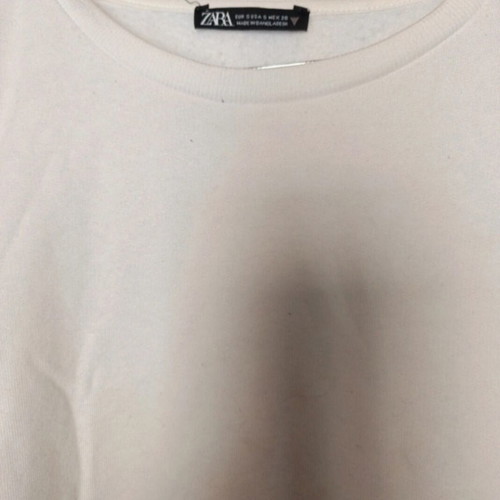 Zara women's white T shirt like new, size S