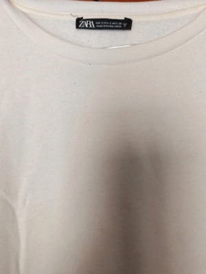 Zara women's white T shirt like new, size S