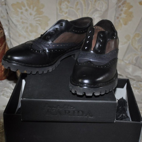 Fratelli Karida Brogue women's shoes 39 like new, gray brown