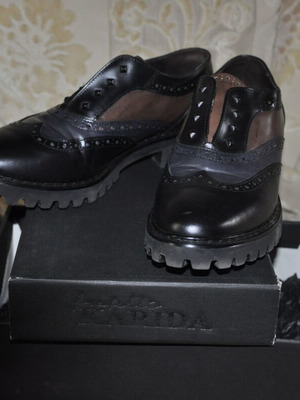 Fratelli Karida Brogue women's shoes 39 like new, gray brown