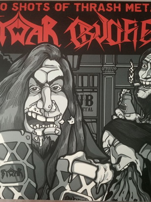 Bywar / Crucifier Two Shots Of Thrash Metal vinyl used 7 inch record