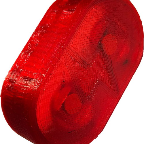 Magnetic CCS Charging Port Cover Red for Tesla electric car