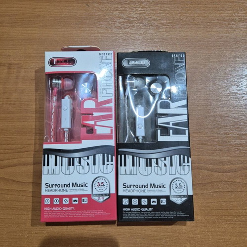 Wired earphones new, per piece