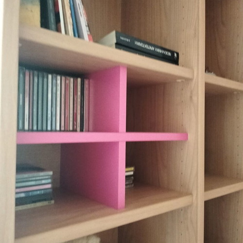 Children's wooden bookshelf and bedside table