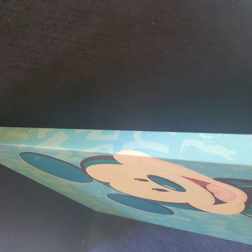 Mickey Mouse Art Print like new, 28x28 cm, wooden frame