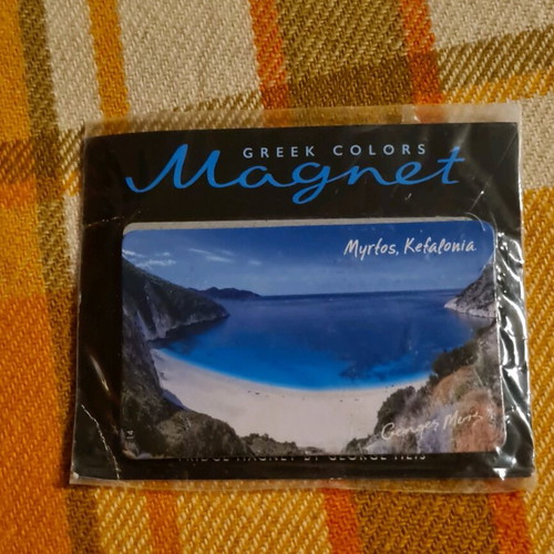 Souvenir magnet from Kefalonia new, size 9 x 6 cm
