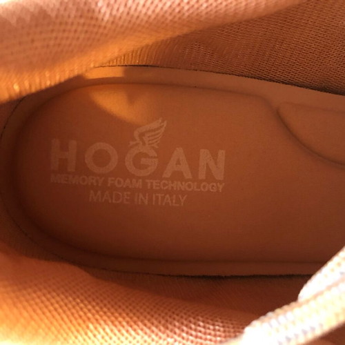 Hogan H597 sneakers new, size 39, beige and green