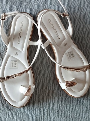 Gianna Kazakou white sandals size 38 new