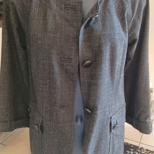 Gerald Darel women's jacket used, dark gray, size 38 - S-M