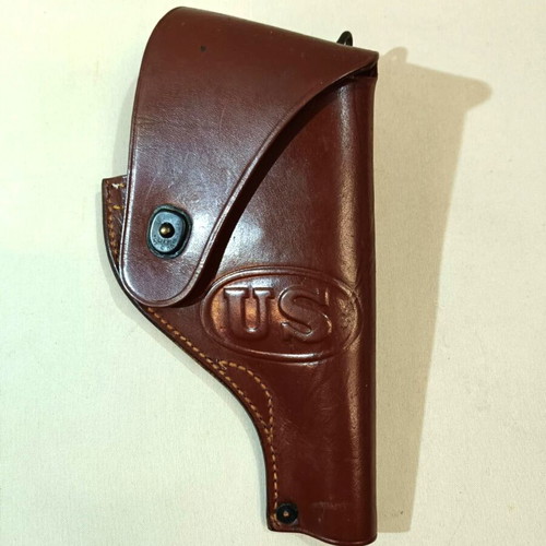 Leather case of the American army for Smith & Wesson Victory Model 38 Special.