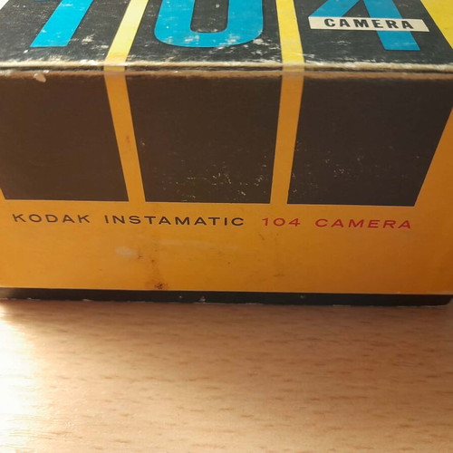 Kodak Instamatic 104 box used, authentic vintage