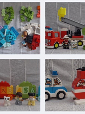 Комплект (ЛОТ) LEGO Duplo игри (пожарна кола, влак, хеликоптер, полиция)