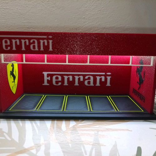 Ferrari Car Parking Diorama 1:64 New, illuminated