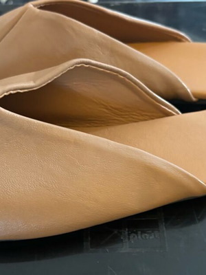 Flat mules nude size 40 new
