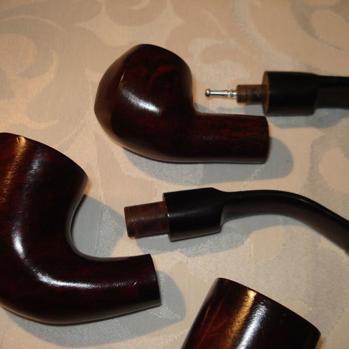 Collection of 5 tobacco pipes like new