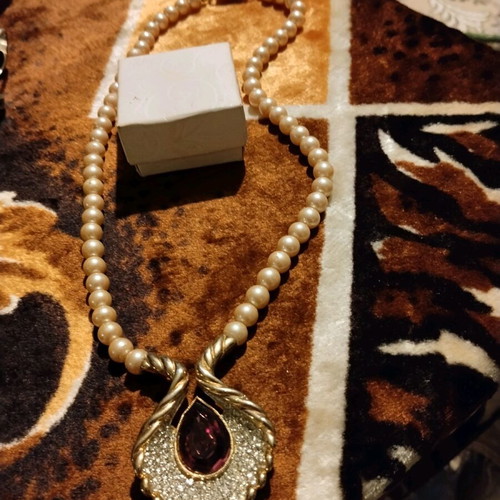 Vintage Grossé Germany necklace used with Amethyst Crystal
