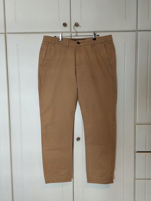 Burton London Men's Chino Slim Fit Pants Used Beige Brown