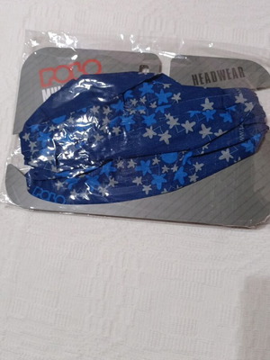 Multi scarf Polo new, blue, polyester multifunctional