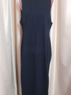 Zara long blue denim dress