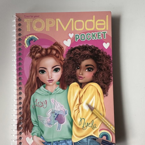 Top Model Pocket coloring book new