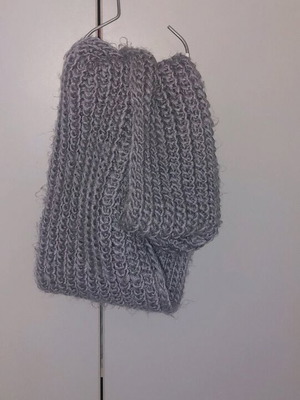 Scarf like new gray single loop for neck
