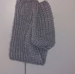 Scarf like new gray single loop for neck