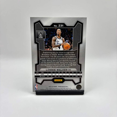 Lonnie Walker IV Prizm 2023-24 card like new