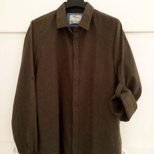Jean Pascale men's khaki shirt new, regular fit, size L