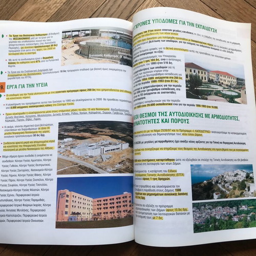 PASOK promotional brochure Kosmogonia 20,000 works like new
