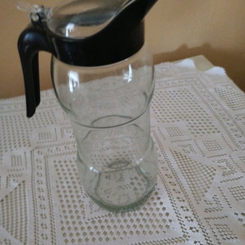 Nounou glass pitcher and storage jar like new