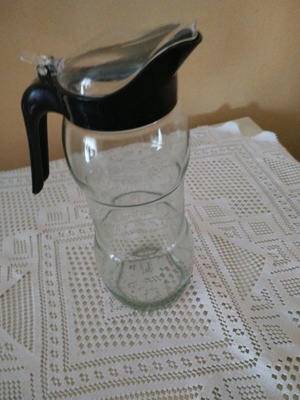 Nounou glass pitcher and storage jar like new