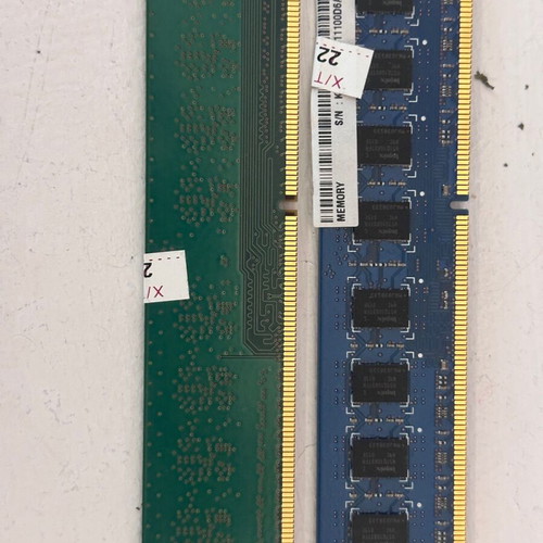 RAM memory 2GB each used