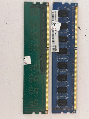 RAM memory 2GB each used
