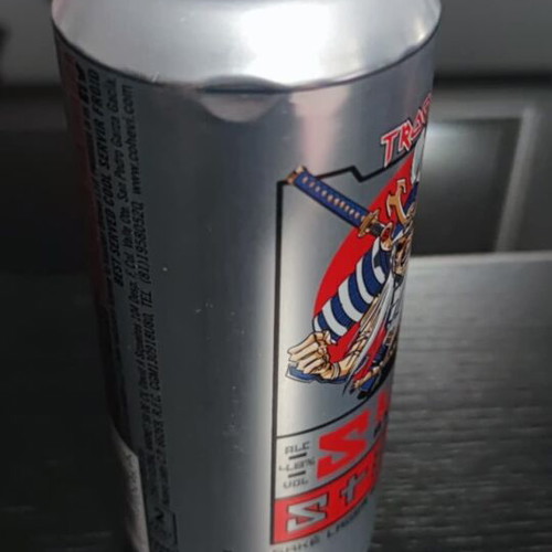Collectible beer can Iron Maiden Trooper SENJUTSU Sun and Steel