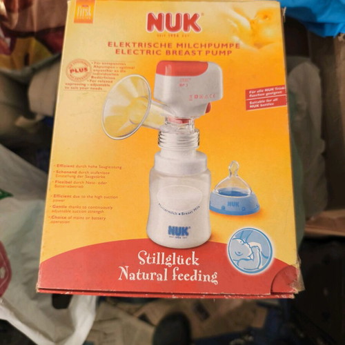 Nuk electric breast pump like new, white