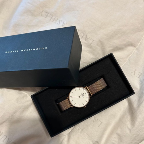 Daniel Wellington wristwatch, gold and silver, unisex