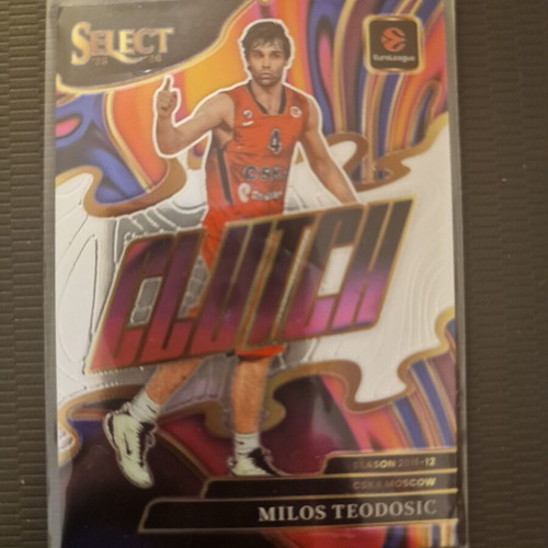 Panini Euroleague Select CSKA Milos Teodosic Clutch card