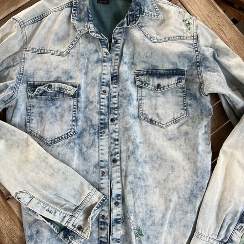 Zara men's short-sleeve shirt large, like new