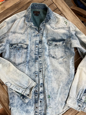 Zara men's short-sleeve shirt large, like new
