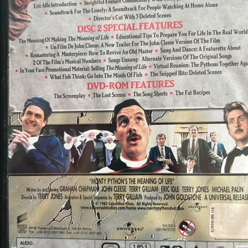 Monty Python The Meaning Of Life DVD like new with subtitles