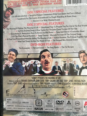 Monty Python The Meaning Of Life DVD like new with subtitles