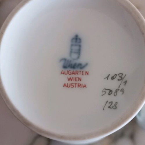 Augarten Wien Austria porcelain jars like new, set of 2