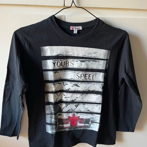 Yours black shirt for boy 140cm like new