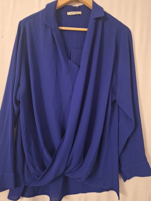 Bill Cost royal blue shirt like new, size Large